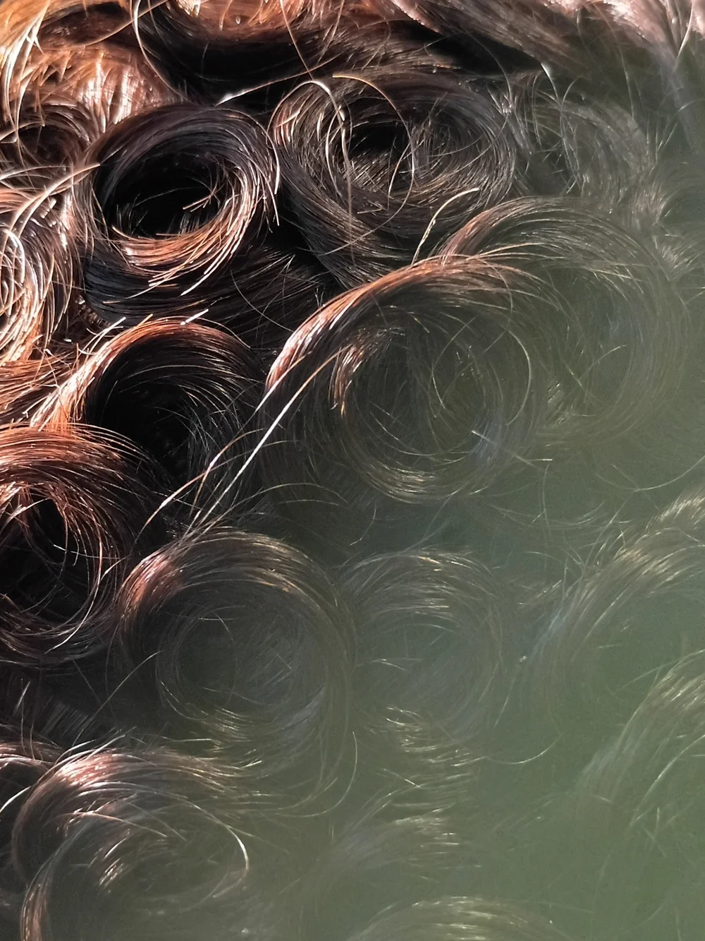 Natural Dark Brown Curly Hair Piece - Women Hair